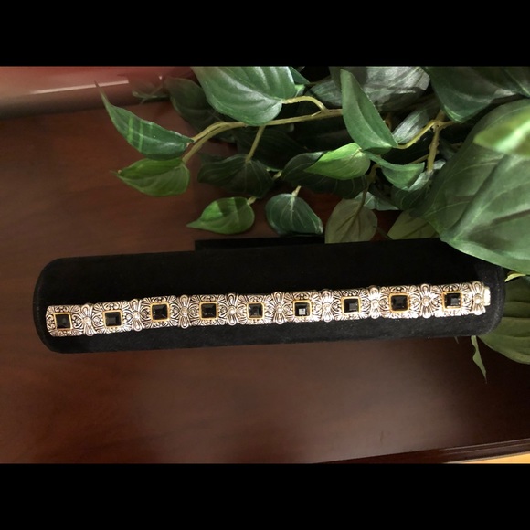 Silver & Gold Tone mix metal cable link bracelet - Picture 6 of 6